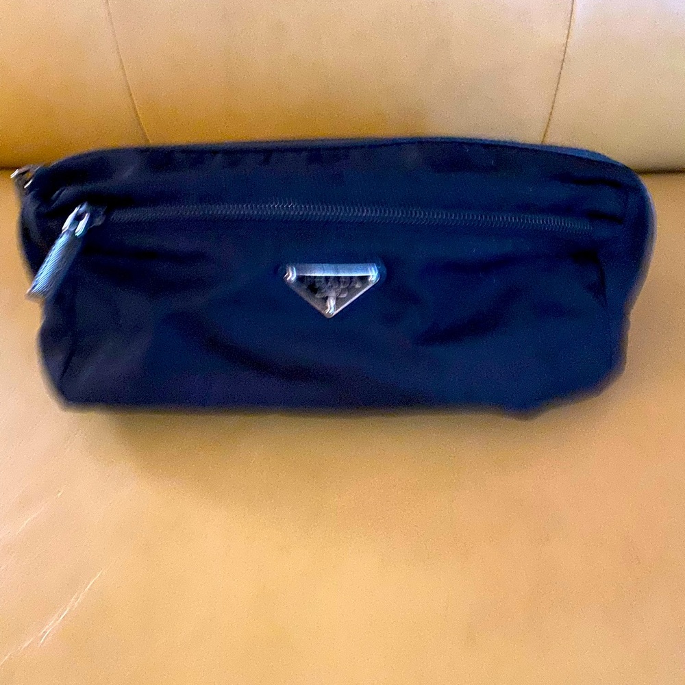 Black Men’s Prada travel toiletry bag